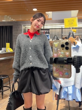 「アイテム（ムートンコート）」を使った、みさみささん（レディース・153cm）の秋コーディネート