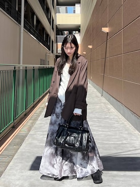 「JEANASIS（ジーナシス）のアイテム」を使った、みさみささん（レディース・153cm）の春コーディネート