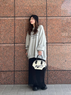 「JEANASIS（ジーナシス）のアイテム（ハット）」を使った、みさみささん（レディース・153cm）の秋コーディネート