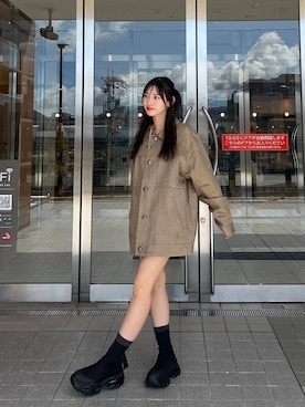 「アイテム（ブルゾン）」を使った、みさみささん（レディース・153cm・20代）の秋コーディネート