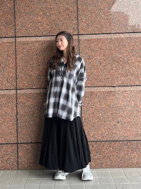 「アイテム（チョーカー）」を使った、みさみささん（レディース・153cm）の夏コーディネート