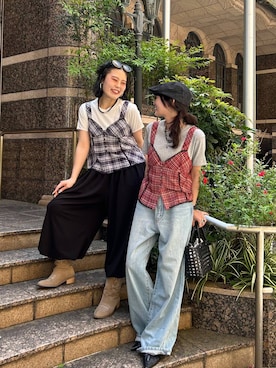 「JEANASIS（ジーナシス）のアイテム（アクセサリー）」を使った、みさみささん（レディース・153cm）の春コーディネート