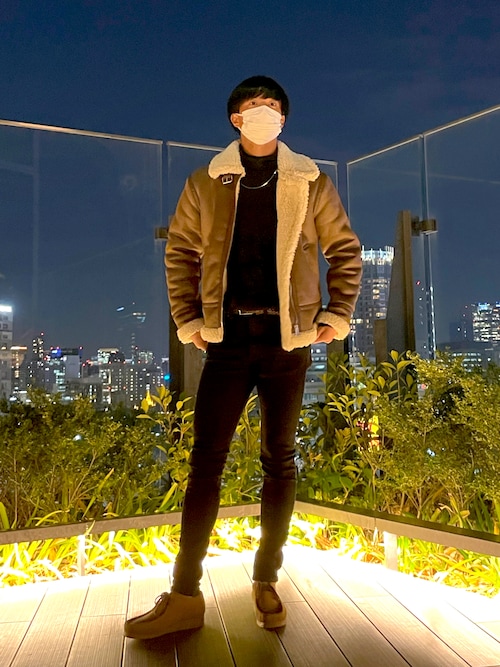 ZARA メンズ　ムートンジャケット ZARA ムートンジャケット - メルカリ