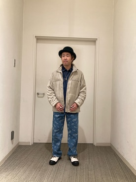 「AVIREX（アヴィレックス）のアイテム（ジャージ）」を使った、SAKAIさん（メンズ・168cm）の秋コーディネート