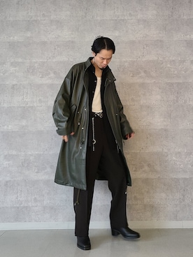 「tk.TAKEO KIKUCHI（ティーケータケオキクチ）のアイテム（モッズコート）」を使った、K.Kさん（メンズ・170cm）の秋コーディネート