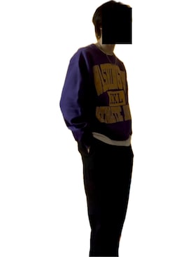 「VINTAGE（ヴィンテージ）のアイテム（スウェット）」を使った、©️さん（メンズ・172cm）の春コーディネート