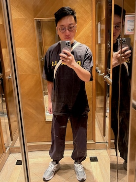 「NUMERALS（ヌメラルズ）のアイテム（パンツ）」を使った、haharickさん（メンズ・168cm）の夏コーディネート