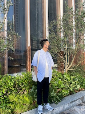 「UNKNOWN.（アンノウン）のアイテム（トップス）」を使った、haharickさん（メンズ・172cm）の夏コーディネート