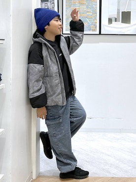 「アイテム（ブルゾン）」を使った、gwtoiさん（キッズ・144cm）の秋コーディネート