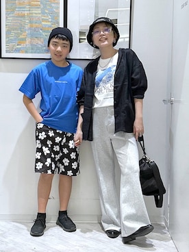 「GLOBAL WORK（グローバルワーク）のアイテム（帽子）」を使った、gwtoiさん（キッズ・149cm）の春コーディネート