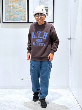 「アイテム（パンツ）」を使った、gwtoiさん（キッズ・144cm・30代）の秋コーディネート