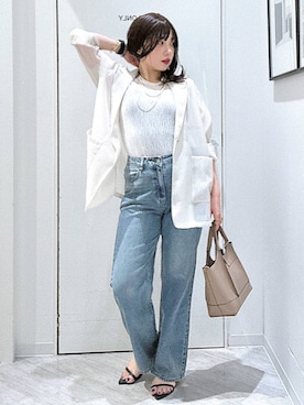 「GLOBAL WORK（グローバルワーク）のスペ軽バックル2WAYBAG/248209（ショルダーバッグ）」を使った、gwtoiさん（レディース・159cm・30代）の夏コーディネート