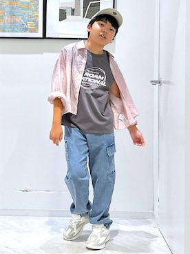 「アイテム（Tシャツ/カットソー）」を使った、gwtoiさん（キッズ・144cm）の夏コーディネート