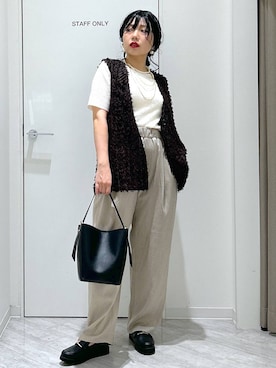 「アイテム（ローファー）」を使った、gwtoiさん（レディース・159cm・40代）の夏コーディネート