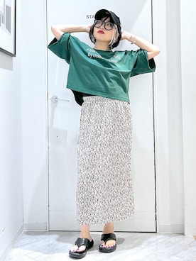 「ラフ」｜「アイテム（キャップ）」を使った、gwtoiさん（レディース・159cm）の秋コーディネート