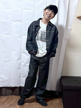 「GLOBAL WORK（グローバルワーク）のアイテム（ジャケット/アウター）」を使った、gwtoiさん（キッズ・150cm）の秋コーディネート
