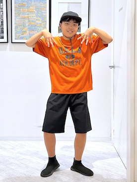 「GLOBAL WORK（グローバルワーク）のアイテム」を使った、gwtoiさん（キッズ・150cm）の夏コーディネート
