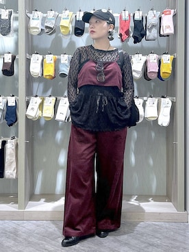 「GLOBAL WORK（グローバルワーク）のアイテム（キャップ）」を使った、gwtoiさん（レディース・159cm）の秋コーディネート
