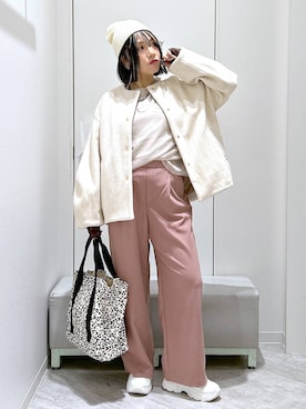 「アイテム（Tシャツ/カットソー）」を使った、gwtoiさん（レディース・159cm・30代）の冬コーディネート