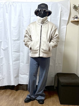 「アイテム（ムートンコート）」を使った、gwtoiさん（キッズ・162cm）の秋コーディネート