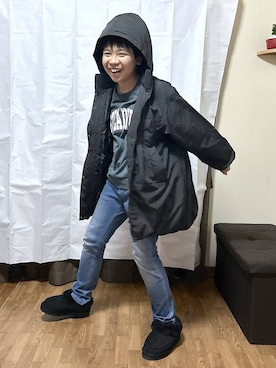 「アイテム（スウェット）」を使った、gwtoiさん（キッズ・144cm）の冬コーディネート
