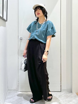 「GLOBAL WORK（グローバルワーク）のアイテム（帽子）」を使った、gwtoiさん（レディース・159cm）の夏コーディネート