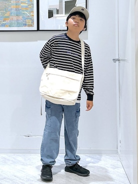 「アイテム（ショルダーバッグ）」を使った、gwtoiさん（キッズ・144cm）の秋コーディネート