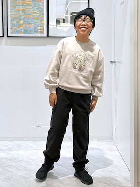 「アイテム（トップス）」を使った、gwtoiさん（キッズ・144cm）の秋コーディネート