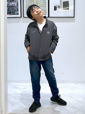 「アイテム（ブルゾン）」を使った、gwtoiさん（キッズ・144cm）の秋コーディネート