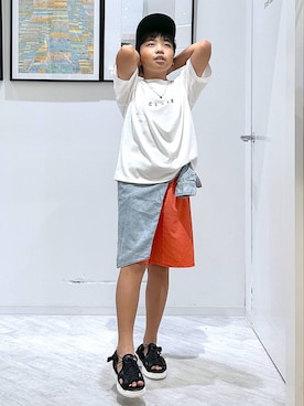 「アイテム（アクセサリー）」を使った、gwtoiさん（キッズ・141cm・40代）の夏コーディネート