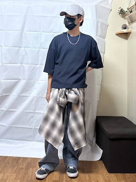 「アイテム（キャップ）」を使った、gwtoiさん（キッズ・162cm・30代）の秋コーディネート