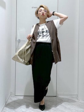 「アイテム（スカート）」を使った、gwtoiさん（レディース・159cm・40代）の夏コーディネート