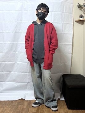 「アイテム（パーカー）」を使った、gwtoiさん（キッズ・162cm）の秋コーディネート