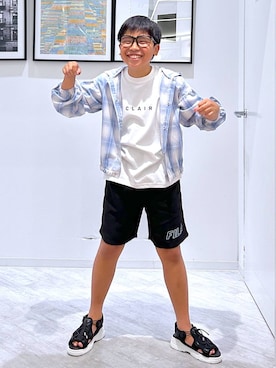 「アイテム（ジャケット/アウター）」を使った、gwtoiさん（キッズ・141cm・40代）の夏コーディネート