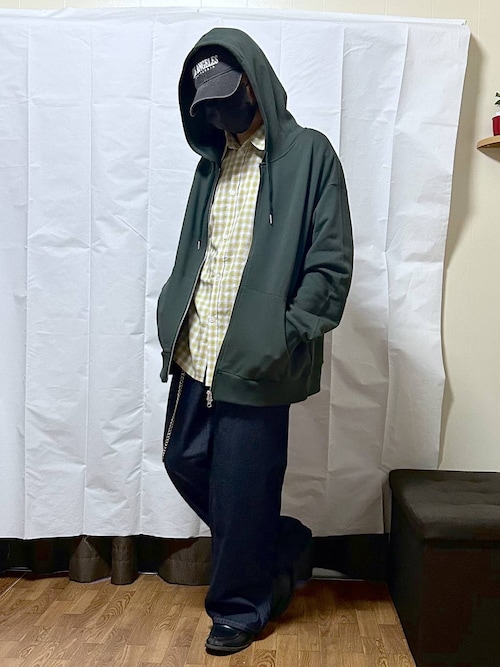 セール】ポイント刺繍ダブルZIPパーカー/AND YUA ANY/629905（パーカー