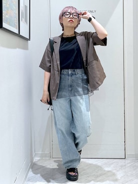 「アイテム（テーラードジャケット）」を使った、gwtoiさん（レディース・159cm・40代）の夏コーディネート