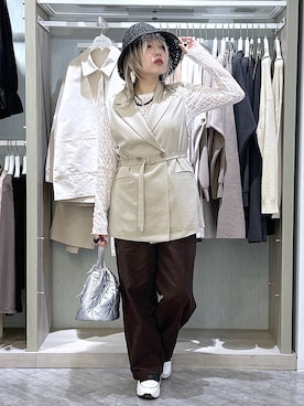 「GLOBAL WORK（グローバルワーク）のアイテム（帽子）」を使った、gwtoiさん（レディース・159cm）の春コーディネート