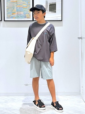 「アイテム（帽子）」を使った、gwtoiさん（キッズ・141cm・40代）の夏コーディネート