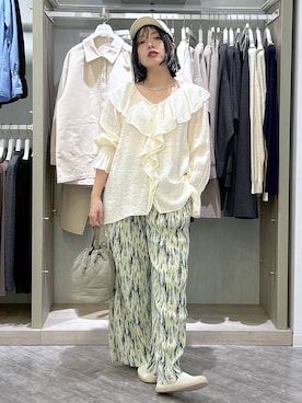 「GLOBAL WORK（グローバルワーク）のアイテム（帽子）」を使った、gwtoiさん（レディース・159cm）の春コーディネート