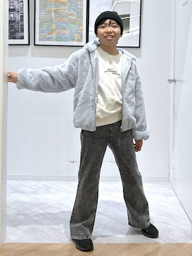 「アイテム（ブルゾン）」を使った、gwtoiさん（キッズ・144cm）の秋コーディネート