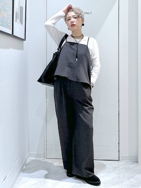 「アイテム（オールインワン・サロペット）」を使った、gwtoiさん（レディース・159cm・30代）の秋コーディネート