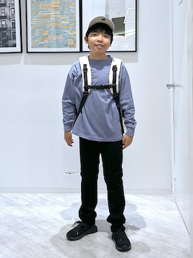 「アイテム（バックパック/リュック）」を使った、gwtoiさん（キッズ・144cm）の秋コーディネート