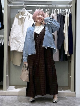 「GLOBAL WORK（グローバルワーク）のらくっション撥水フィットパンプス/135895（パンプス、その他）」を使った、gwtoiさん（レディース・159cm）の春コーディネート