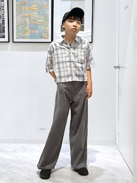 「GLOBAL WORK（グローバルワーク）のアイテム」を使った、gwtoiさん（キッズ・150cm）の夏コーディネート