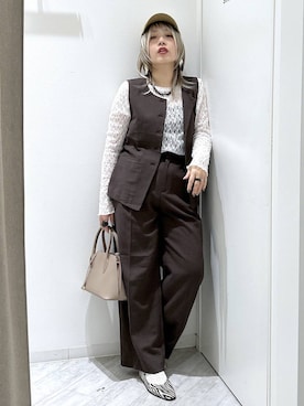 「GLOBAL WORK（グローバルワーク）のアイテム（帽子）」を使った、gwtoiさん（レディース・159cm）の春コーディネート