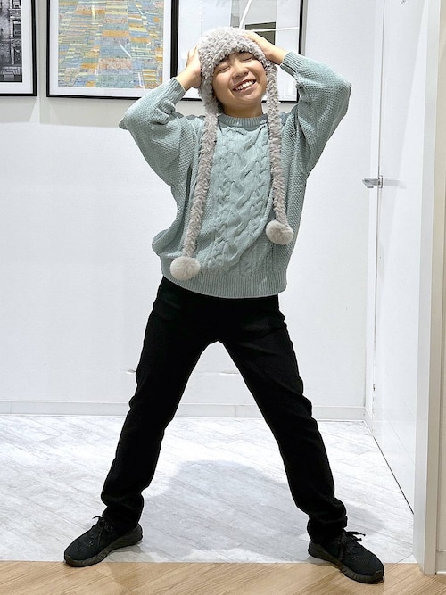 セール】ポンポンニットワッチ/606708（ニットキャップ/ビーニー