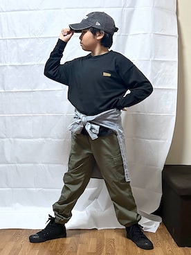 「アイテム（パンツ）」を使った、gwtoiさん（キッズ・144cm）の秋コーディネート