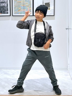 「アイテム（ニットキャップ/ビーニー）」を使った、gwtoiさん（キッズ・144cm）の秋コーディネート
