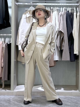 「GLOBAL WORK（グローバルワーク）のアイテム（ジャケット/アウター）」を使った、gwtoiさん（レディース・159cm）の春コーディネート