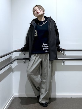 「GLOBAL WORK（グローバルワーク）のアイテム（ブルゾン）」を使った、gwtoiさん（レディース・159cm）の春コーディネート